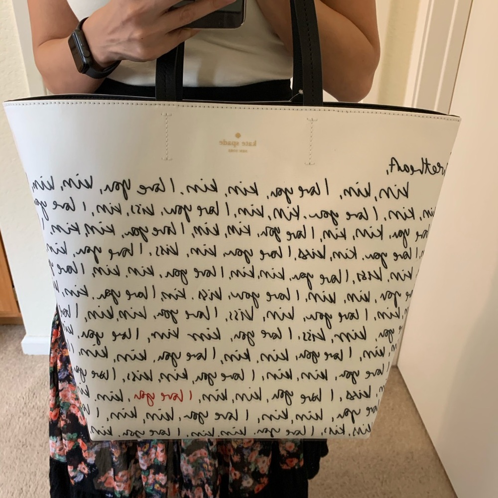 KATE SPADE PENELOPE HEART IT MULTI LARGE TOTE - Picture 3 of 7